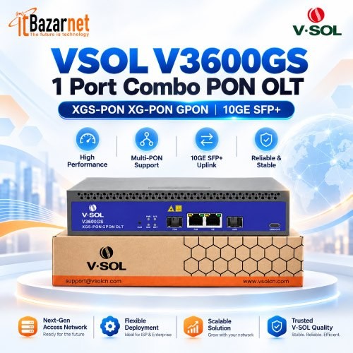 VSOL Combo Pon OLT V3600GS 1Port XGS PON 10GE SFP+ Image