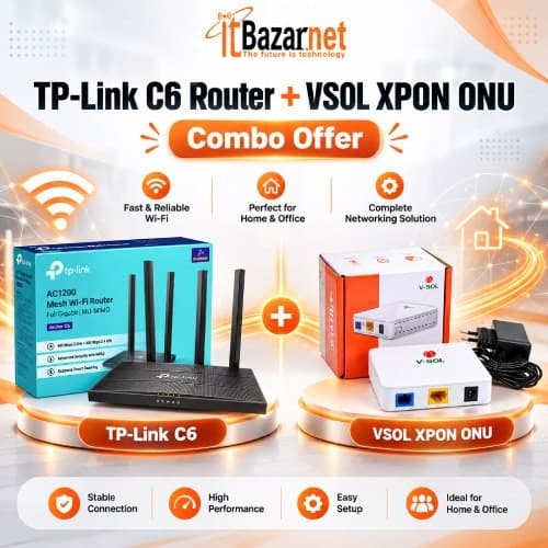 TPLink Archer C6 + VSOL XPON ONU Combo