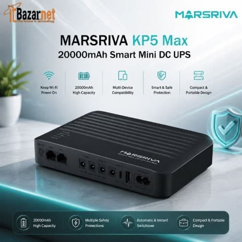 MARSRIVA KP5 Max 20000mAh Smart Mini DC UPS Image