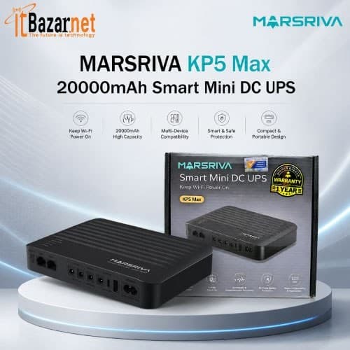 MARSRIVA KP5 Max 20000mAh Smart Mini DC UPS Image