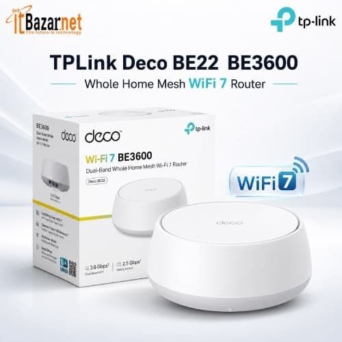 TPLink Deco BE22  BE3600 Whole Home Mesh WiFi 7 Router Image