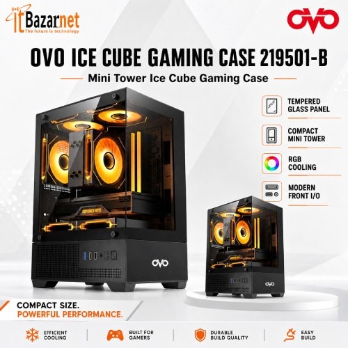 OVO ICE CUBE GAMING CASE 219501-B Image