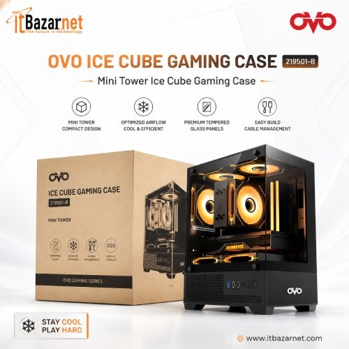 OVO ICE CUBE GAMING CASE 219501-B Image