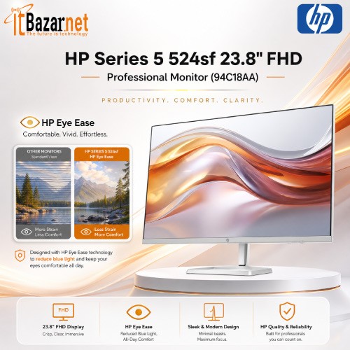 HP Series 5 524sf 23.8" FHD Professional Monitor (94C18AA)