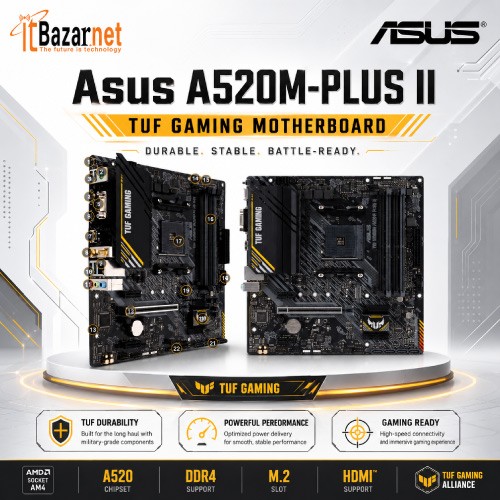 ASUS TUF GAMING A520M-PLUS II Motherboard Image