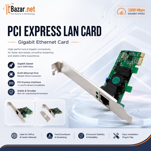 PCI Express LAN Card Gigabit Ethernet Card Image