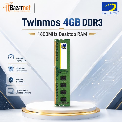 TwinMOS 4GB DDR3 1600MHz Desktop RAM Image