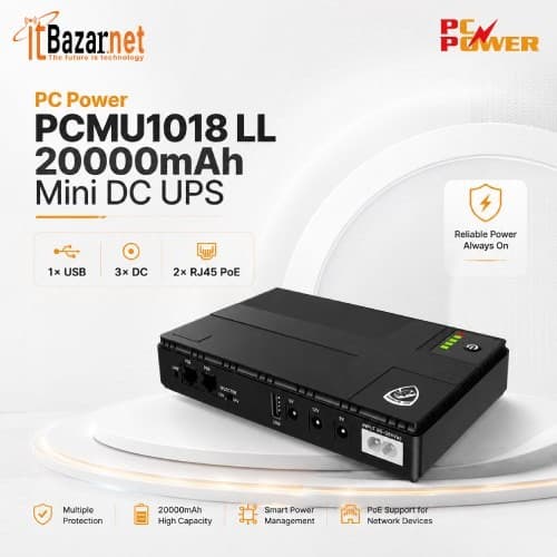 PC Power Mini DC UPS PCMU1018LL 20000mAh Image