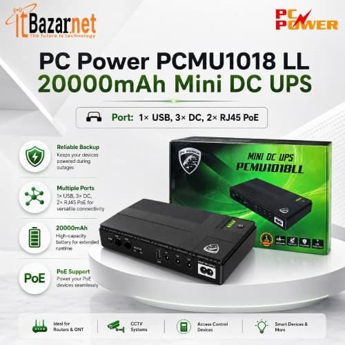 PC Power Mini DC UPS PCMU1018LL 20000mAh Image