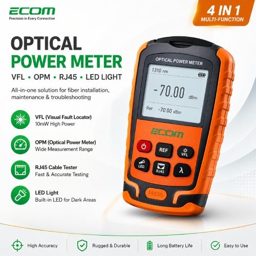 Ecom Optical Power Meter with VFL 4-in-1 Image