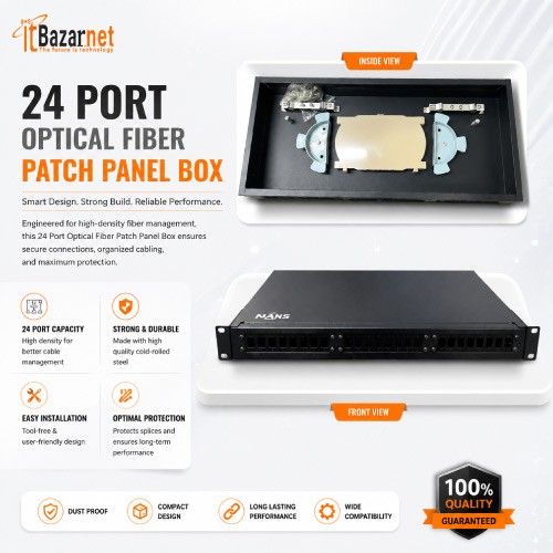 24 Port Optical Fiber Patch Panel Box Image
