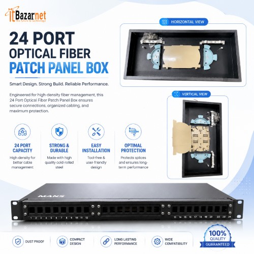 24 Port Optical Fiber Patch Panel Box Image