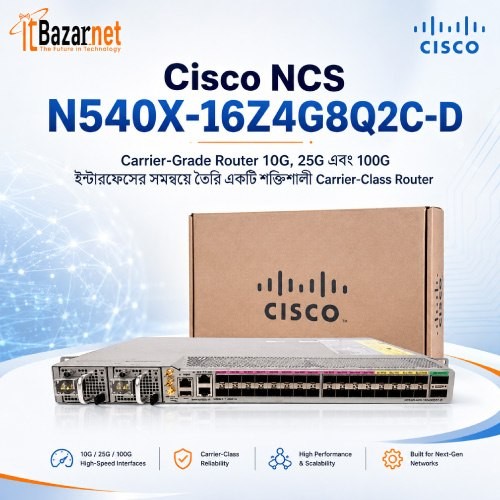 Cisco NCS N540X-16Z4G8Q2C-D Carrier-Grade Router Image