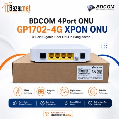 BDCOM 4Port ONU GP1702-4G XPON ONU Image