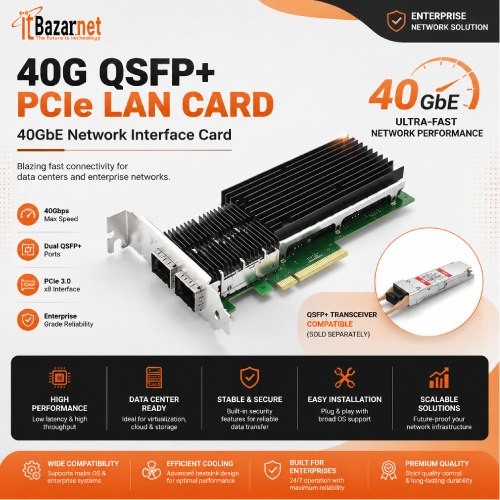 40G QSFP+ PCIe LAN Card Image