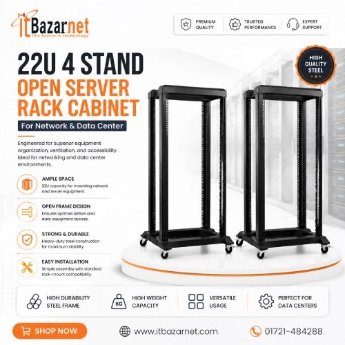 22U OPEN SERVER RACK CABINET