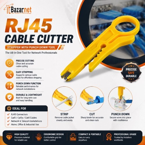 Rj45 Cable Cutter With Punch Down Image