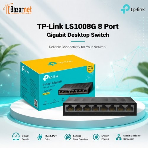 TPLink LS1008G 8Port Gigabit Desktop Switch