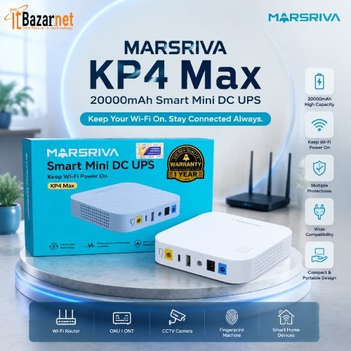 MARSRIVA KP4 Max 20000mAh Mini DC UPS