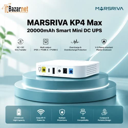 MARSRIVA KP4 Max 20000mAh Mini DC UPS Image