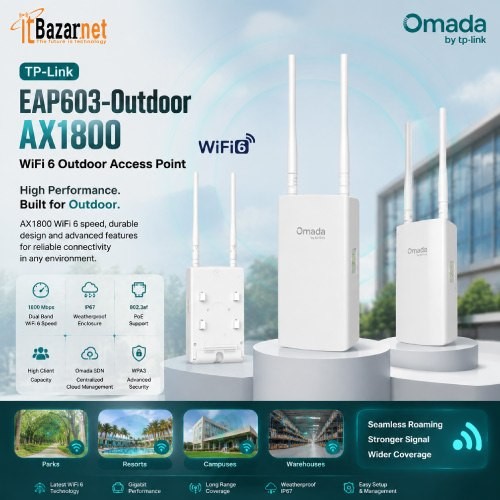 TPLink EAP603 Outdoor AX1800 WiFi6 Outdoor Access Point Image