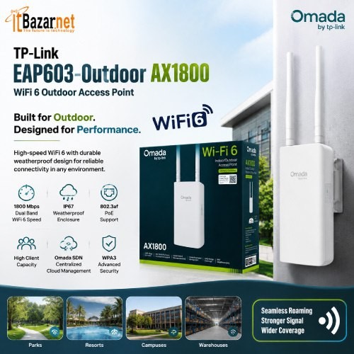 TPLink EAP603 Outdoor AX1800 WiFi6 Outdoor Access Point Image