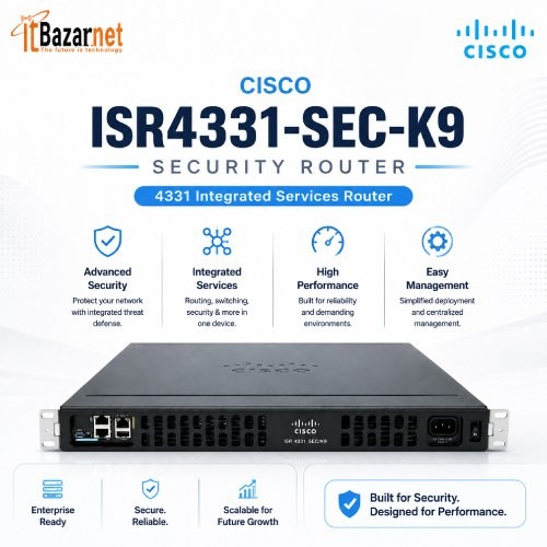 Cisco Security Router ISR4331-SEC-K9 3Port Gigabit ISR 4331 Image