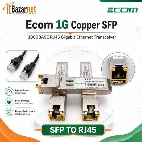 Ecom 1G Copper SFP 1000BASE SFP TO Rj45 Image
