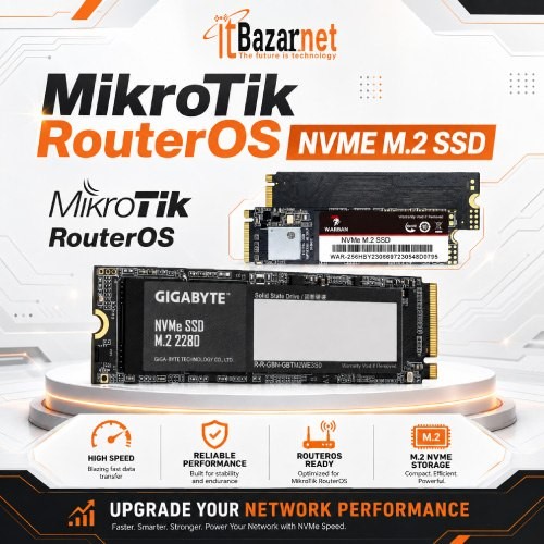 MikroTik RouterOS with NVMe SSD Image