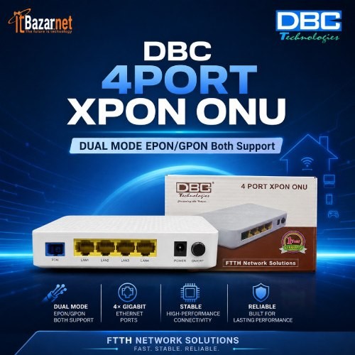 DBC 4-Port Gigabit XPON ONU Dual Mode Image