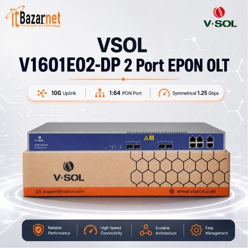 VSOL EPON OLT V1601E02-DP 2 Port 10G Uplink