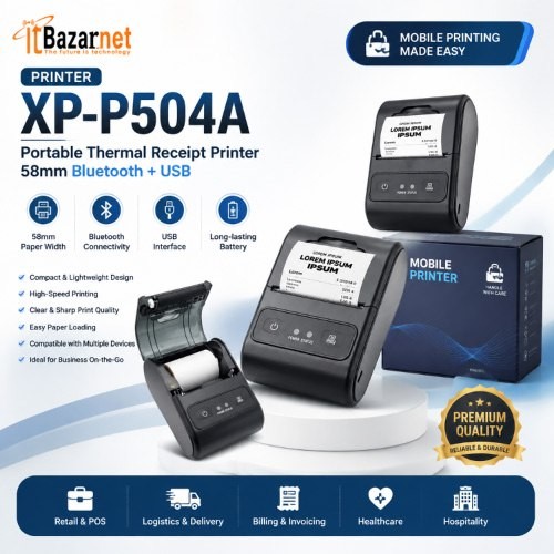Xprinter XP-P504A Portable Thermal Printer Image