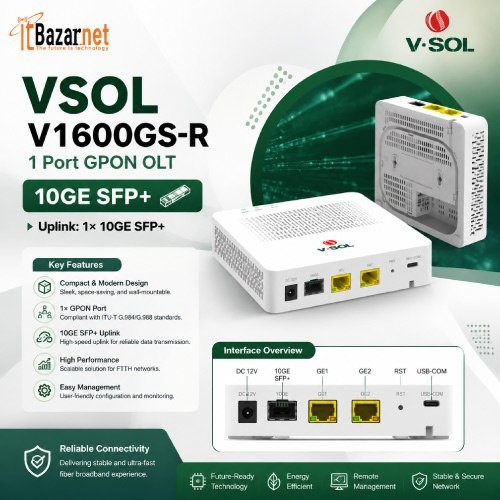 VSOL Mini Gpon OLT V3600GS 10G Uplink