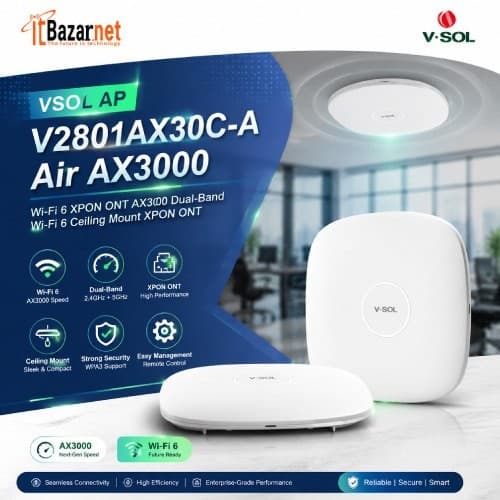 VSOL Ceiling Mount ONU Xpon V2801AX30C-A Air AX3000 WiFi6 Image