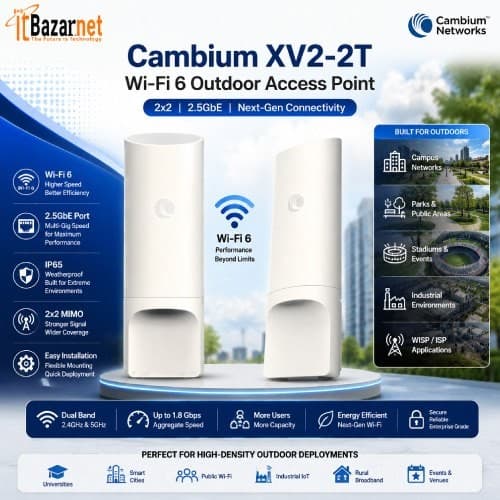 Cambium Outdoor Ap XV2-2T WiFi6 Outdoor Long Range Enterprise WiFi Image