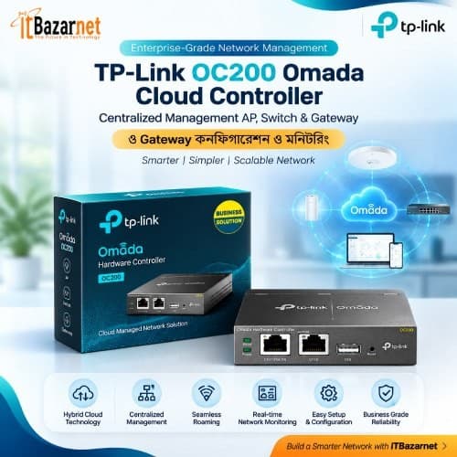 TPLink Omada Hardware Controller OC200 Centralized Cloud Network Management Image