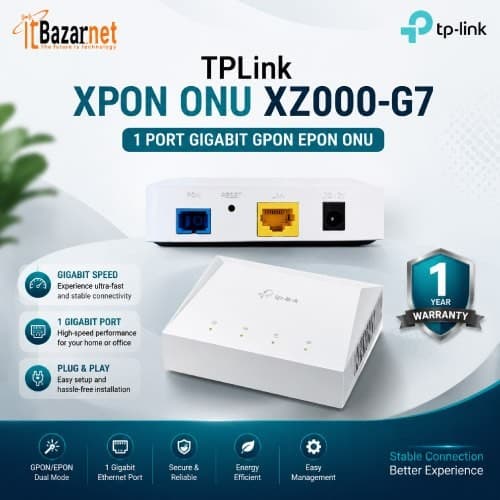 TPLink XPON ONU XZ000-G7 1Port Gigabit GPON EPON ONU Image