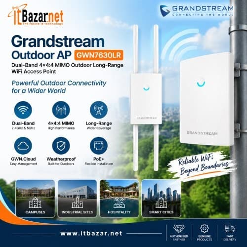 Grandstream Outdoor Ap GWN7630LR Dual Band Long Range WiFi Access Point Image
