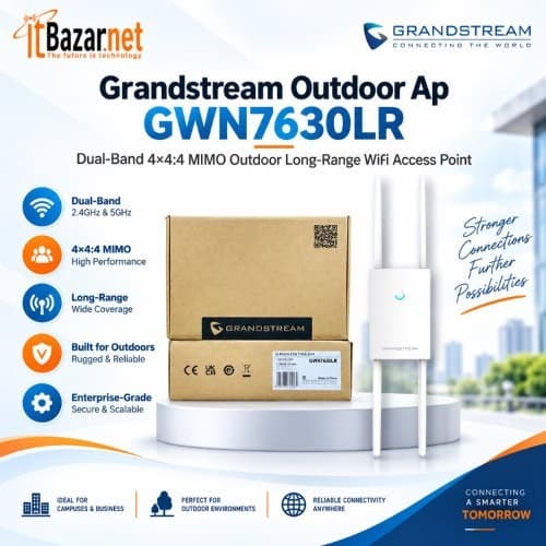 Grandstream Outdoor Ap GWN7630LR Dual Band Long Range WiFi Access Point Image