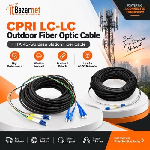 CPRI Fiber Cable LC To LC High Speed Optical Fiber Cable Image