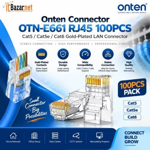ONTEN Rj45 Connector OTN-E661 RJ45 Connector Cat6,Cat5e Image