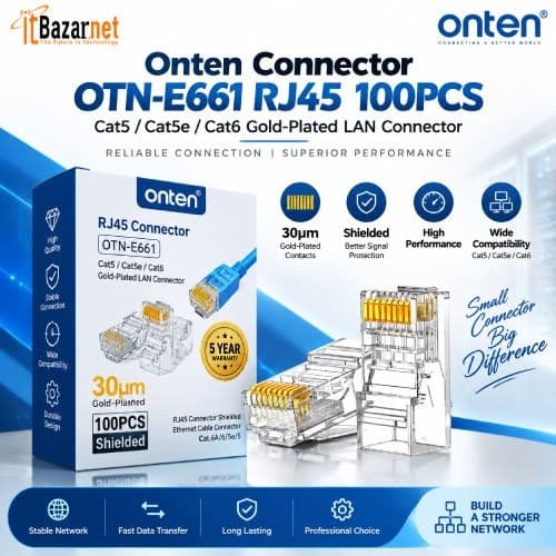 ONTEN Rj45 Connector OTN-E661 RJ45 Connector Cat6,Cat5e Image