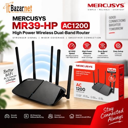MERCUSYS MR39HP AC1200 Dual Band WiFi Router Image