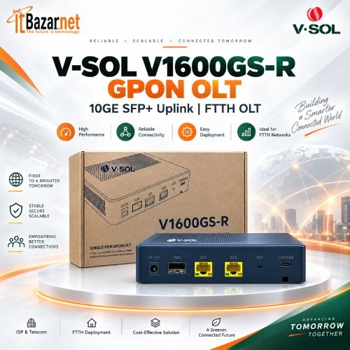 VSOL Mini OLT V1600GS-R GPON 1Port with 10GE SFP+ Uplink