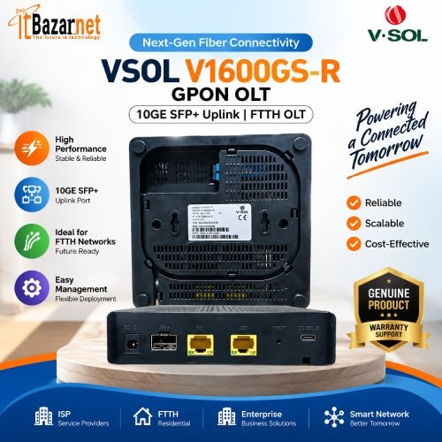 VSOL Mini OLT V1600GS-R GPON 1Port with 10GE SFP+ Uplink Image