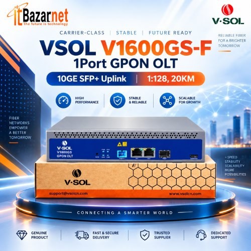 Mini OLT VSOL V1600GS-F 1Port GPON OLT 10GE SFP+ Uplink