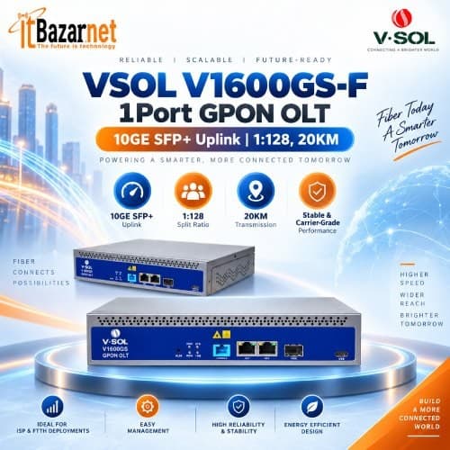 Mini OLT VSOL V1600GS-F 1Port GPON OLT 10GE SFP+ Uplink Image