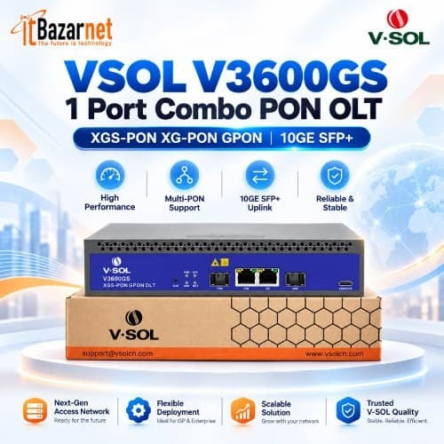 VSOL Combo Pon OLT V3600GS 1Port XGS PON 10GE SFP+