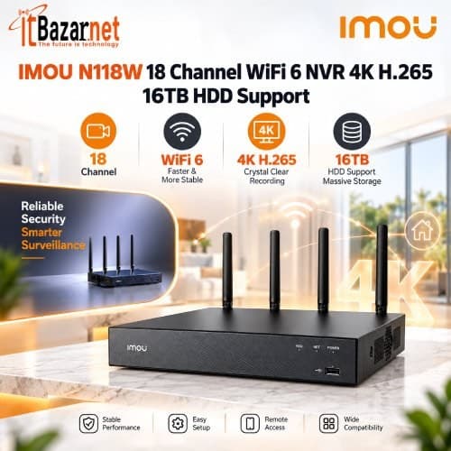 Wireless NVR IMOU N118W 18Channel WiFi6 NVR 4K Wireless CCTV NVR Image