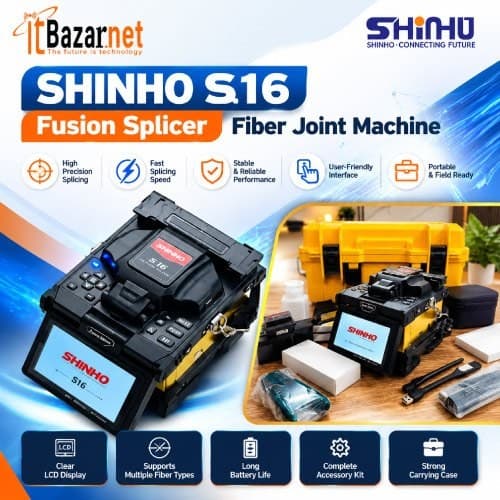 SHINHO S16 Fusion Splicer 4Motor Fiber Joint Machine Image